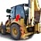 CATERPILLAR 428 e/432e/434e/444e 2006- стекло кузовное левое заднее ( 1545х837 ) 3 отв.